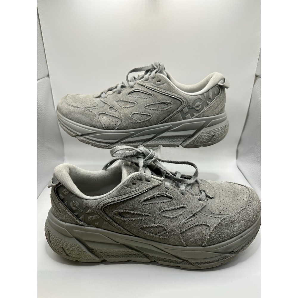 Size 9.5 - Hoka One One HOKA Clifton‎ L Suede Limestone Men